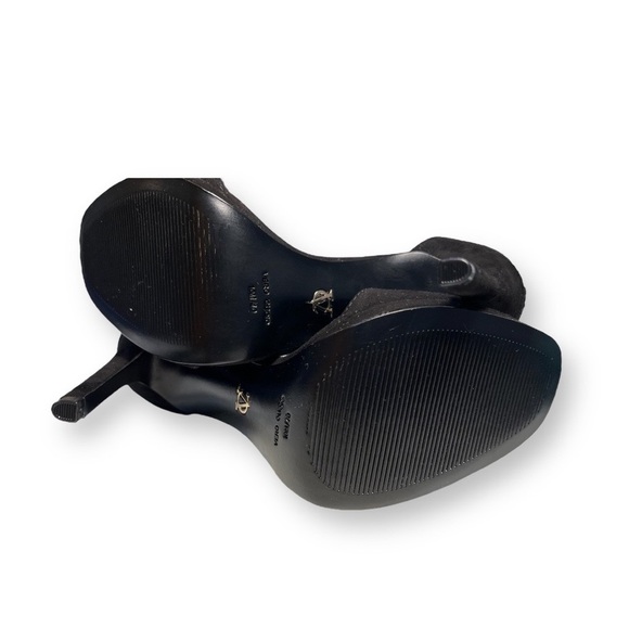 Vince Camuto Signature | Nero Gold Crystal Strap High Heel Sz 10 - Picture 5 of 7